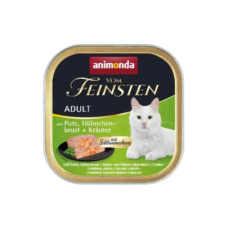 ANIMONDA Vom Feinsten Cat indyk pierś z kurczaka zioła 100g